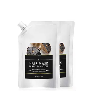 Repair Dry Damaged Black Garlic Hair Mask Anti Hair Loss Easy To Absorb Moisturizing Smoothing Restore Soft Hair Care Product