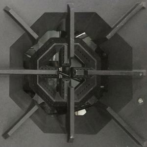 Cuisinière à gaz commerciale Kingbetter autoportante en acier inoxydable de style chinois à 8 brûleurs avec une puissance de 5 kW et une certification CE - Product Image 2