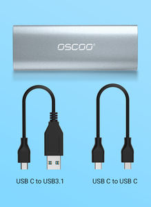 Custodia OSCOO in Alluminio per SSD M.2 NVMe 2TB, Adattatore USB <span class=keywords><strong>3</strong></span>.1 ad Alta Velocità, Enclosure Portatile M.2 SATA3 NGFF - Product Image 4