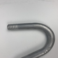 Goupille d'isolateur de ligne de transmission d'énergie électrique Broche en acier forgé Matériel de poteau galvanisé