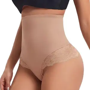 Factory Direct Sell High Waist Breathable Lace Elastic Shaper Control Panties Tummy Slimming Underwear For Women