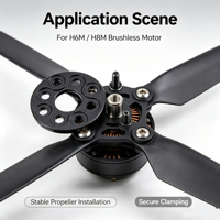Plaque de fixation métallique pour hélice, joint de montage diagonal 18mm/20mm pour moteur brushless intégré Hobbywing H6M H8M, pièces de drone