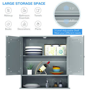 Meuble de salle de bain gris avec miroir Collection de miroirs de bain élégants DB - Product Image 4