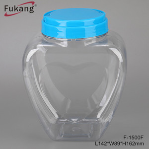 Chai Nhựa Bán Buôn 200Ml Hình Trái Tim Nhỏ Pet Rõ Ràng Nhựa <span class=keywords><strong>Jar</strong></span> Cho Kẹo, Trà, Các Loại Hạt, Mật Ong, Sô Cô La - Product Image 6