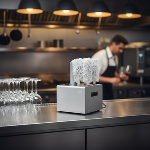 Machine à polir les verres à vin Vevor, 5 brosses, capacité de 330 verres, équipement de lavage pour bars et restaurants - Product Image 2