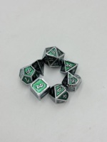 Vente en gros de dés de jeu polyédriques en métal personnalisés pour DND