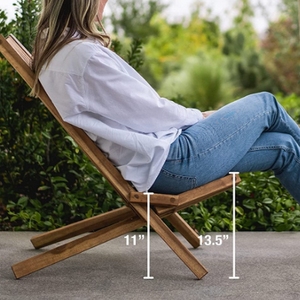 Taburete plegable de madera para jardín al aire libre, proveedor de muebles, venta al por mayor - Product Image 4