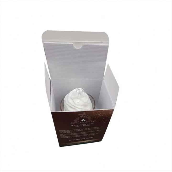 Eco Friendly Kraft Card Paper Box Packaging Custom Scented Candle Jar Gift Cosmetic Packaging