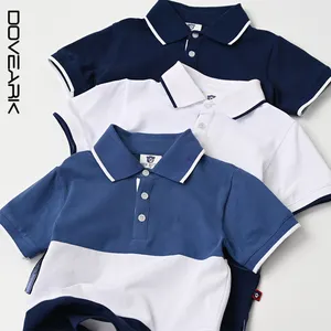 Детская хлопковая рубашка-поло из пике с коротким рукавом, по цене завода-изготовителя, 2021