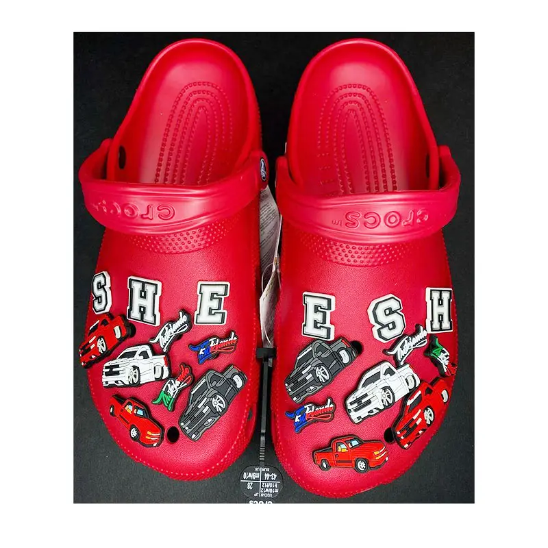 حلية حذاء شاحنة مشهورة, حلية حذاء شاحنة شهيرة ملائمة لسد حذاء السيارة بتصميم جديد للأطفال للبيع بالجملة