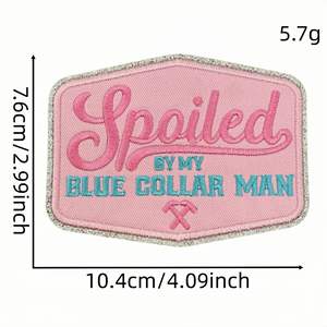 Patch brodé personnalisé à coudre ou à thermocoller pour filles, en toile, pour la décoration de chapeaux, pour femmes et filles - Product Image 4