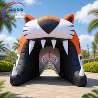 Arche gonflable en forme de bouche de tigre pour événements sportifs, décoration d'entrée, accessoire de présentation
