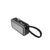 Mini batterie externe en alliage avec câble de charge rapide 20W 5000mAh, source d'alimentation portable pour mobile