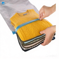 Sacs de rangement sous vide haute résistance, sacs de compression enroulables, pas besoin de pompe, organisateur de voyage pour bagages et valises