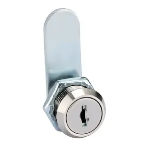Cabinet Cam Lock Secure Important Drawers 1" Cylinder Fits on 3/4" Max Panel Thickness Chrome Finish house use lockent Lock