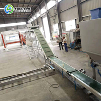 Palettiseur multi-lignes avec système de contrôle central gérant simultanément 3 lignes de production pour les grandes usines