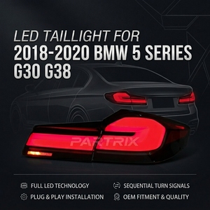 Luz Trasera LED para Automóvil, para BMW Serie 5 G30 G38 2018-2020, Conjuntos de Luces Traseras <span class=keywords><strong>21</strong></span> Nuevas LCI, Lámpara Trasera Negra - Product Image 1