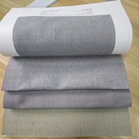 Tissu en lin foncé 10% lin, couleur marron, pour rideaux et coussins de salon intérieur