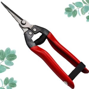 กรรไกรทําสวนขนาด 6.5 นิ้วสีแดงตรงใบมีดสแตนเลสมือตัดแต่งกิ่งเฉือนคมเคล็ดลับก้นแหลมขอบเรียบ OEM - Product Image 6