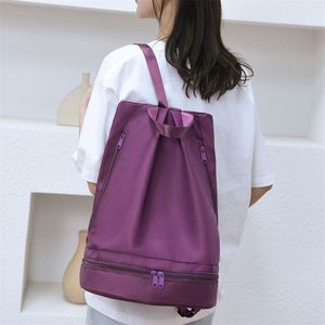 Sac à dos de voyage multifonctionnel en nylon, sac de sport Oxford grande capacité avec compartiment à chaussures individuel – Vente chaude usine BSCI - Product Image 4