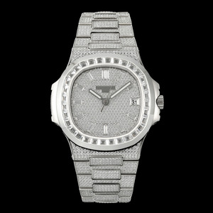 Reloj Automático de Joyería Hip Hop, una Marca de Lujo, Cristal de Hielo, Moissanita VVS, Reloj Mecánico Probado con un Detector de Diamantes - Product Image 1