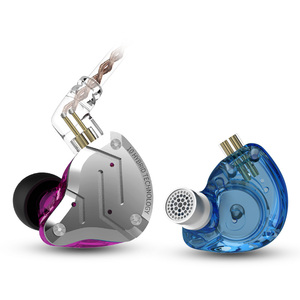 Stéréo original <span class=keywords><strong>KZ</strong></span> ZS10 Pro avec bouchons d'oreille pour microphone Écouteurs filaires intra-auriculaires Écouteurs de surveillance HIFI Réduction du bruit sportif - Product Image 1