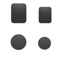 Nouveau support magnétique pour téléphone de lit, accessoire rond noir électroplaqué, patch magnétique, capteur de lumière, modèle DY001, vente en gros transfrontalière