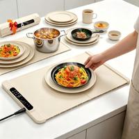 Tapis chauffant pour aliments en silicone moderne de grande taille 36*15 pouces, buffet électrique, 13 réglages de température, verrouillage enfant, tapis chauffant de cuisine