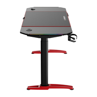 Bureau de jeu pour PC de bureau, table d'ordinateur pour joueur, meilleur bureau de jeu à domicile avec éclairage RVB