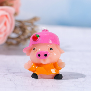 Figurines de cochon miniatures en résine, couple d'animaux, décoration d'intérieur, artisanat artistique - Product Image 3