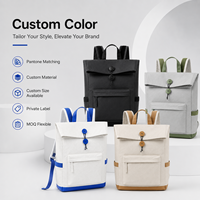 Sac à dos d'affaires personnalisé avec logo, sac de camping extérieur, sac à dos promotionnel de voyage à enroulement pour ordinateur portable