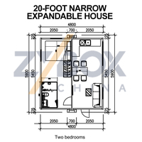 ZYBOX Livraison en 10 jours Maison pliable en verre panoramique extensible 40 pieds Garantie 3 ans Design moderne pour villa et vacances