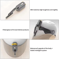 Moteur d'essuie-glace électrique universel pour casque de moto 800 mAh, compatible avec la plupart des casques