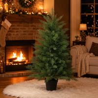 Sapin de Noël en cyprès de 90 cm, neuf, de haute qualité, écologique, détachable, en PE pur, pour table, ornements durables et imperméables