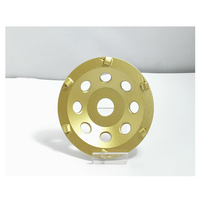 Meule diamantée Pcd 7 "tasse meule pour pierre abrasive d'enlèvement de revêtement époxy lapidaire