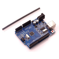 Placa de Desarrollo R3 CH340 Atmega16u2 con Cable USB Compatible con Placa de Desarrollo AVR para Kits Educativos ArduiUNO