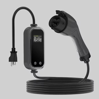 Cargador de 3.5kW 16A con Carga Eficiente, Cable Flexible de 10 Metros, Pantalla LED, CA 110-240V 50-60Hz, para Uso Doméstico