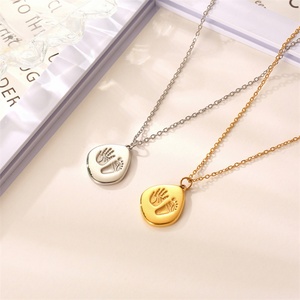 Creative Stainless Steel Children Jewelry Gold Plated <b>Memorial</b> Necklace - Product Image 3