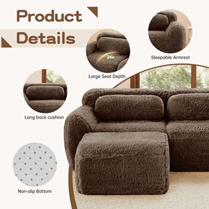 Hochdichter Schaumstoff Knochenloser Modularer Sektional-Sofa Vakuumkomprimiert Faltbare <span class=keywords><strong>Couch</strong></span> für Kleine Wohnungen Tiny Houses Wohnmobile Studentenwohnheime Hotels - Product Image 3