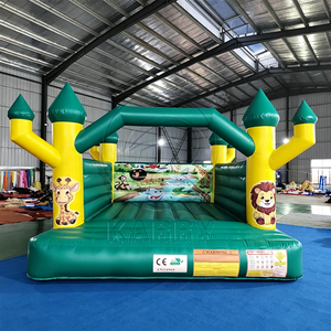 Château gonflable pour enfants en PVC de qualité commerciale, château gonflable extérieur, château gonflable sur le thème des animaux de la savane pour la location de fêtes - Product Image 1