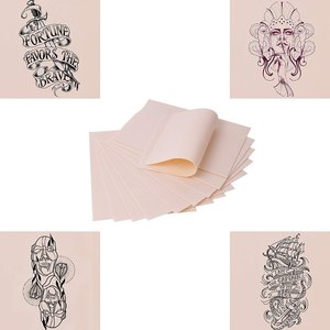 Piel Sintética de Silicona para Práctica de <span class=keywords><strong>Tatuajes</strong></span>, Doble Cara, Temporal, para Microblading de Cejas, para Principiantes, 6x8 Pulgadas, 1.2mm de Grosor - Product Image 5