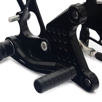 Repose-pieds arrière réglables en aluminium pour moto Kawasaki ZX 6R, appui-pieds, vente en gros,