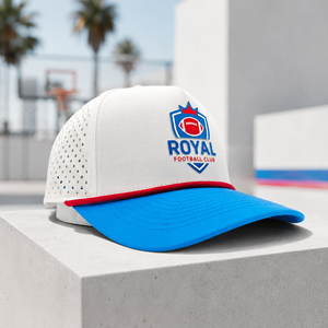 Casquette de golf à cinq panneaux avec patch en silicone gaufré, logo personnalisé, faible MOQ, haute qualité, sangle Velcro, séchage rapide, légère, unisexe - Product Image 4