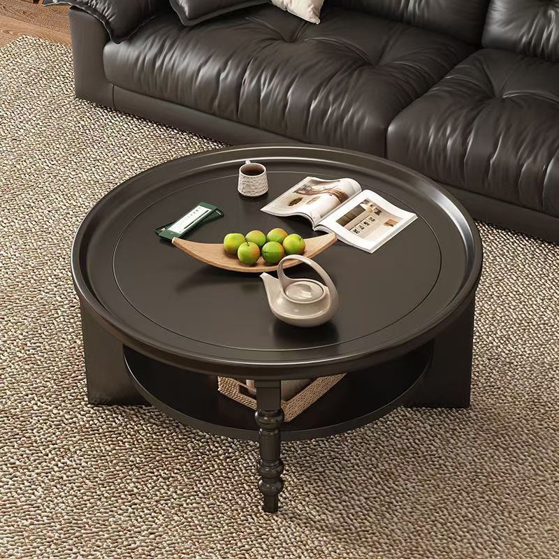 Table basse ronde [noire], 80 cm de diamètre