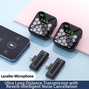 <span class=keywords><strong>Pix</strong></span>-link J33 Bluetooth tiếng ồn hủy bỏ Microphone ghi âm <span class=keywords><strong>video</strong></span> ghi âm Kit Live Show không dây di động Lavalier Microphone - Product Image 5