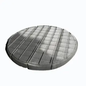 Demister lưới pad với lưới hỗ trợ cho tháp làm mát thép không gỉ dệt kim dây lưới sương Eliminator