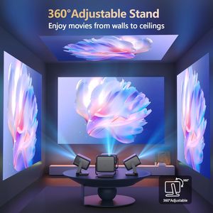 โปรเจคเตอร์ Goiaey 4K ความละเอียด 1920x1080p รองรับ WiFi Bluetooth โฟกัสอัตโนมัติ ระยะฉายสั้น ใช้ได้ทั้งในและนอกอาคาร เหมาะสำหรับเล่นเกม งานปาร์ตี้ การเดินทาง การสอน และการใช้งานในโบสถ์ - Product Image 3