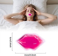 Compresse froide en gel PVC personnalisée pour la vente en gros, 12*6cm, pour le soulagement des gonflements des lèvres