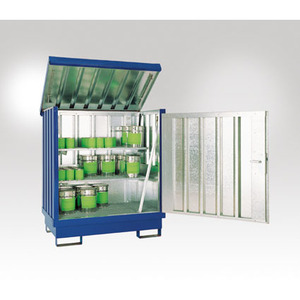 Deposito di Materiali Pericolosi, con 2 supporti per scaffali, 2 griglie - Product Image 1