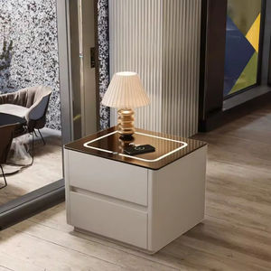 <span class=keywords><strong>Table</strong></span> <span class=keywords><strong>de</strong></span> <span class=keywords><strong>chevet</strong></span> intelligente avec station <span class=keywords><strong>de</strong></span> charge sans fil, lumières LED, haut-parleur Bluetooth, <span class=keywords><strong>table</strong></span> <span class=keywords><strong>de</strong></span> <span class=keywords><strong>chevet</strong></span> moderne avec ports USB, tiroir - Product Image 4
